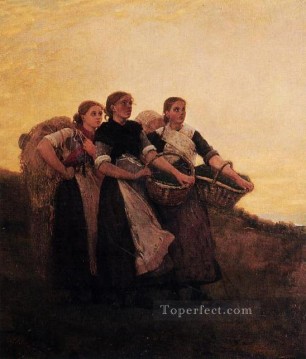 Escucha la alondra Pintor del realismo Winslow Homer Pinturas al óleo